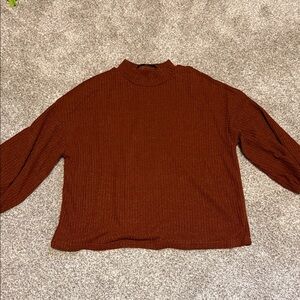 SHEIN Rust Brown Blouse